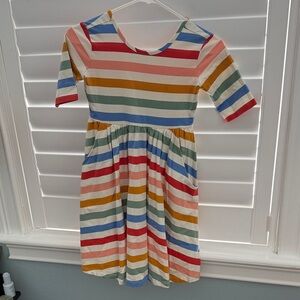 Hannah Anderson Colorful Striped Kids Dress